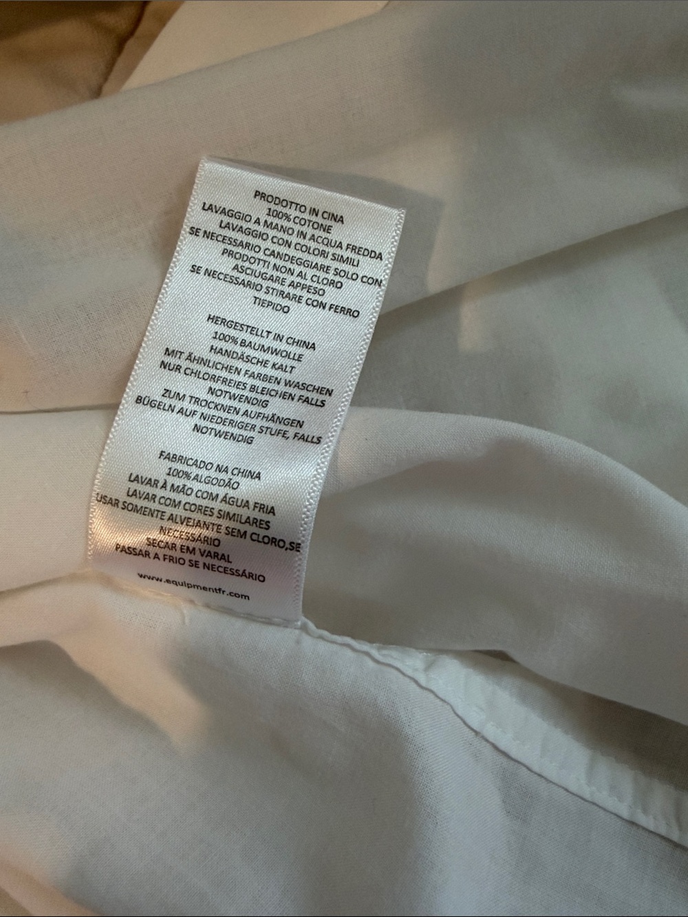 Equipment White Button-Down Shirt M - Picture 4 of 8
